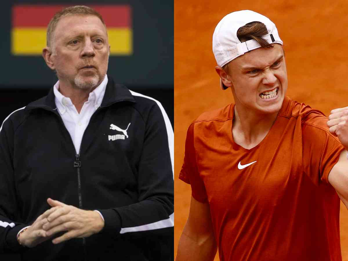 Holger Rune and Boris Becker join forces in training as the German looks to return to coaching after his highly successful stint with Novak Djokovic