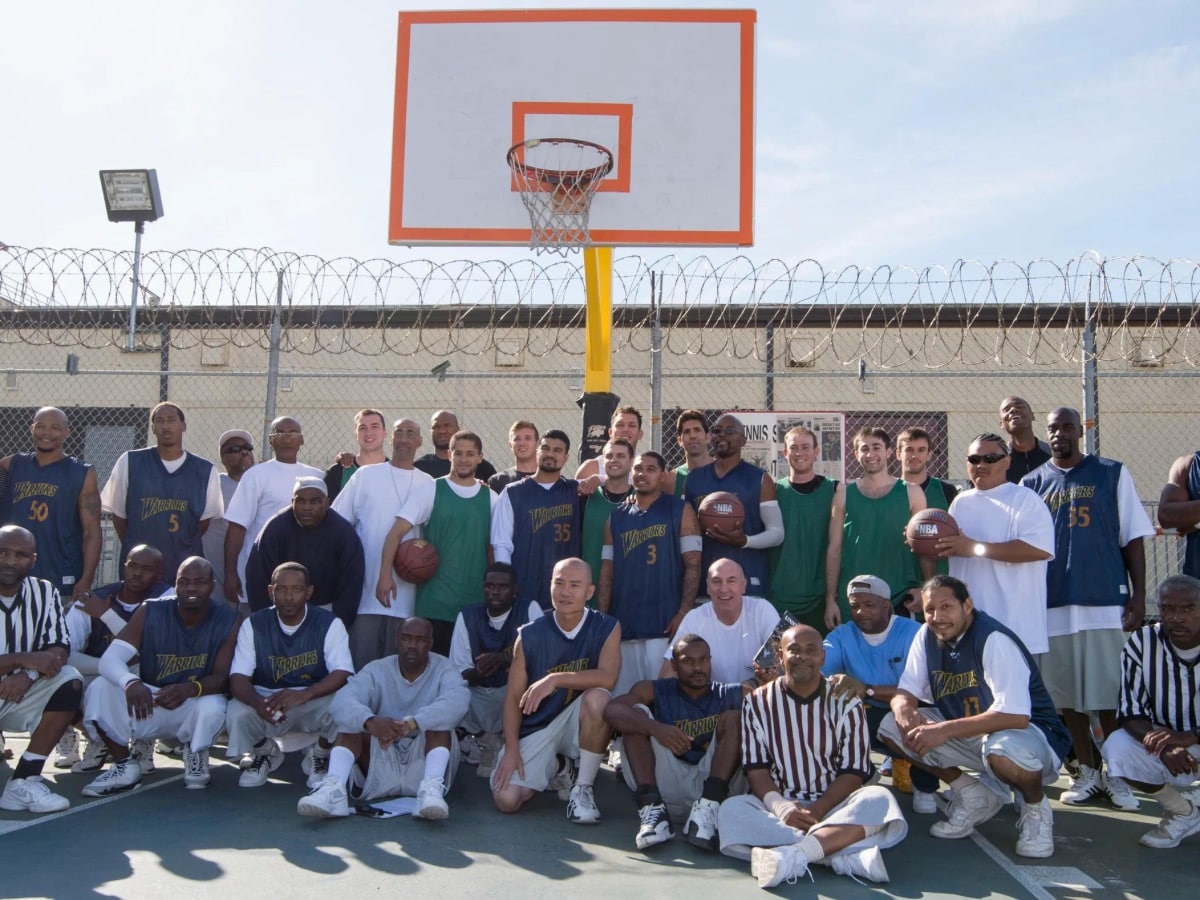 NBA fans react to Golden State Warriors playing basketball with San Quentin prisoners