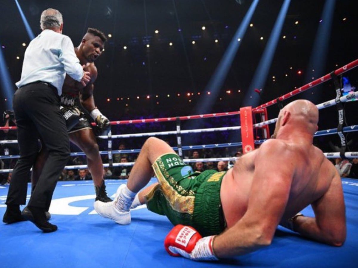 Francis Ngannou and Tyson Fury