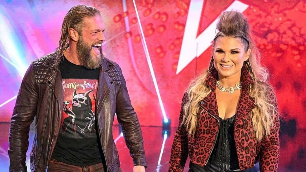 Edge aka Adam Copeland with his wife, Beth Phoenix 