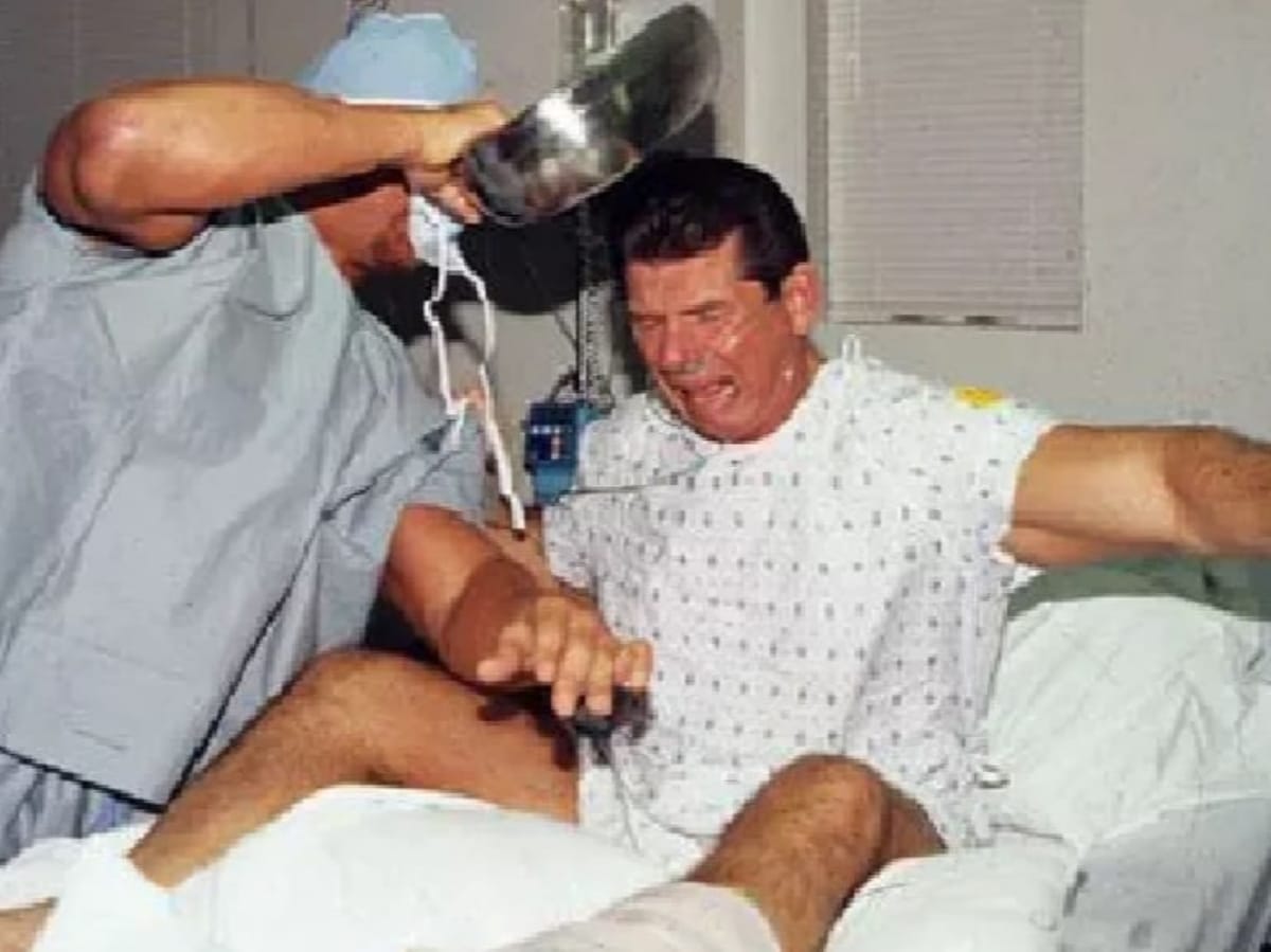 “WHAT THE HELL FUQ????”- WWE fans rejoice over the 25-year anniversary of the iconic Vince McMahon-Steve Austin hospital segment