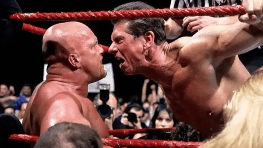 Stone Cold Steve Austin and Vince McMahon 