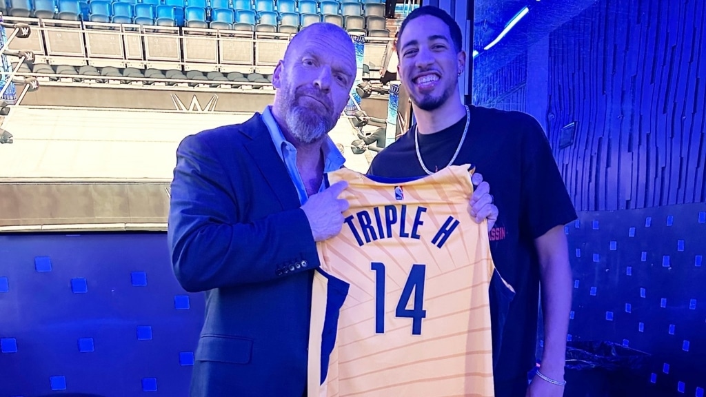 Triple H and Tyrese Haliburton 