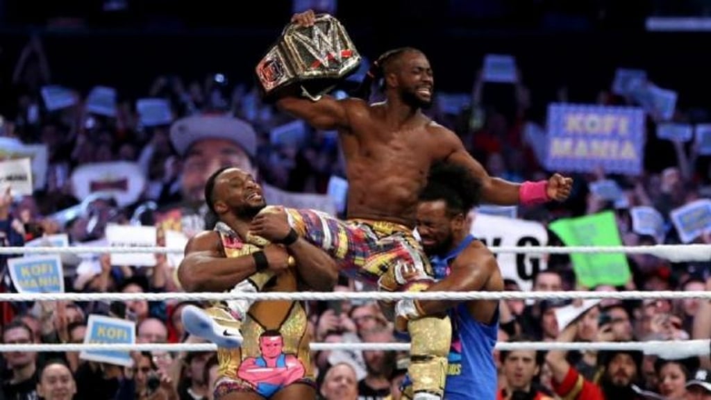 Kofi Kingston along with the New Day