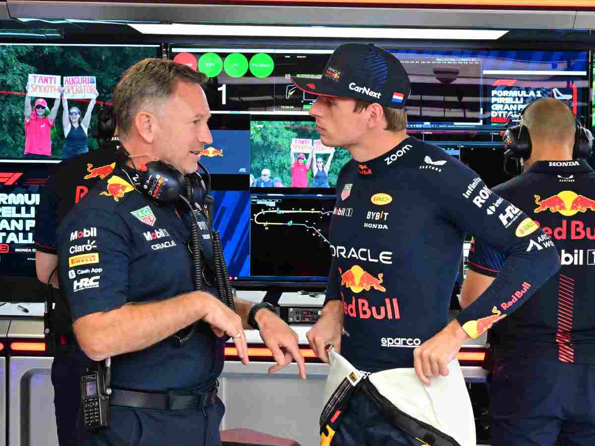 Christian Horner and Max Verstappen (Credits: Imago)