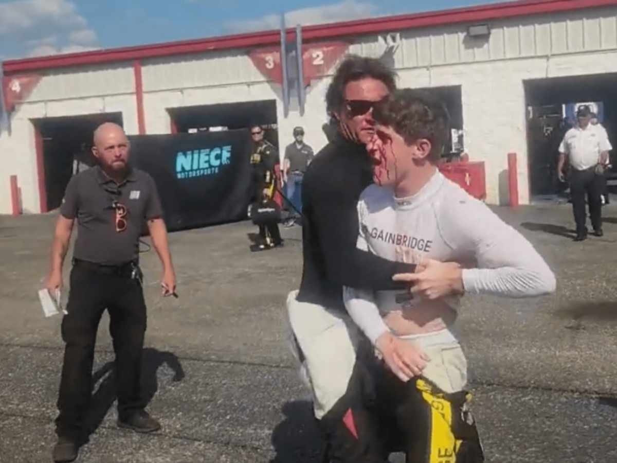 Nick Sanchez post-race at Talladega