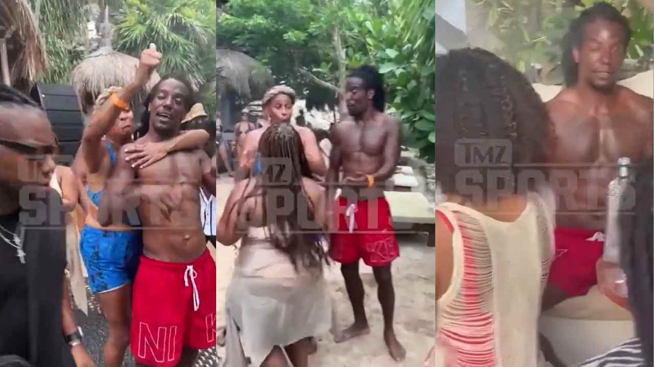 Ex-NFL safety Sergio Brown spotted partying in red shorts as investigation into the suspicious death of his mother continues