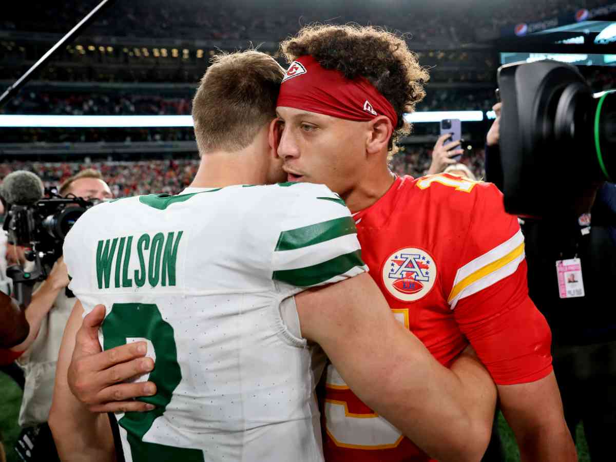 Zach Wilson (L) and Patrick Mahomes (R)