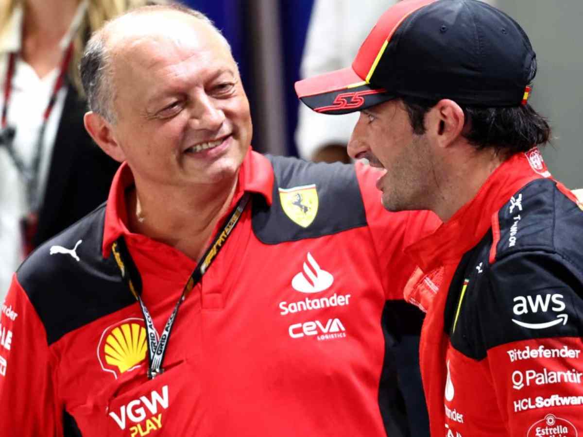 Fred Vasseur and Carlos Sainz