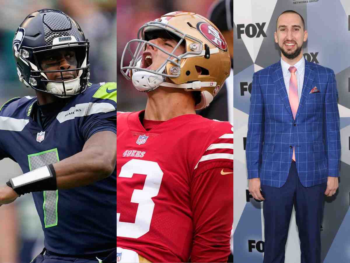 “Sold his soul to be a high paid clown!” – Nick Wright gets BASHED on social media for claiming he trusts Geno Smith more than Brock Purdy despite his ‘flawless’ regular season record