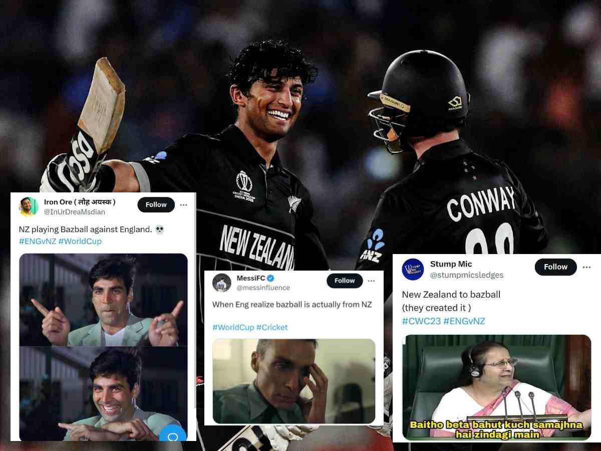 “If you have bazball, baz was from our country”- Social media abuzz with memes after New Zealand HAMMER defending champions England in World Cup opener