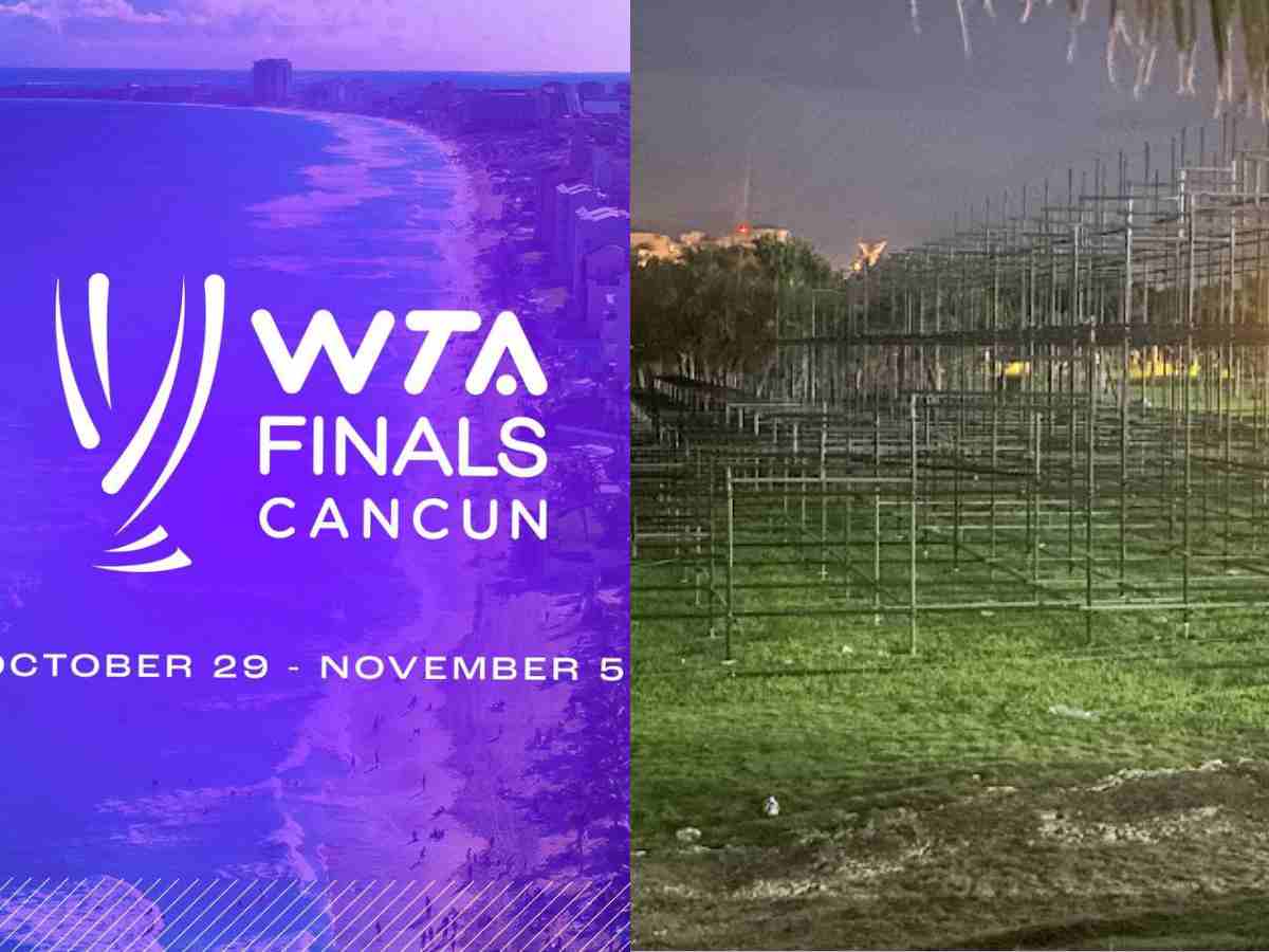 “They keep showing no respect for those girls at all” – Fans lash out at WTA over the structure of the stadium for the WTA Finals as pictures show poor arrangements at the venue