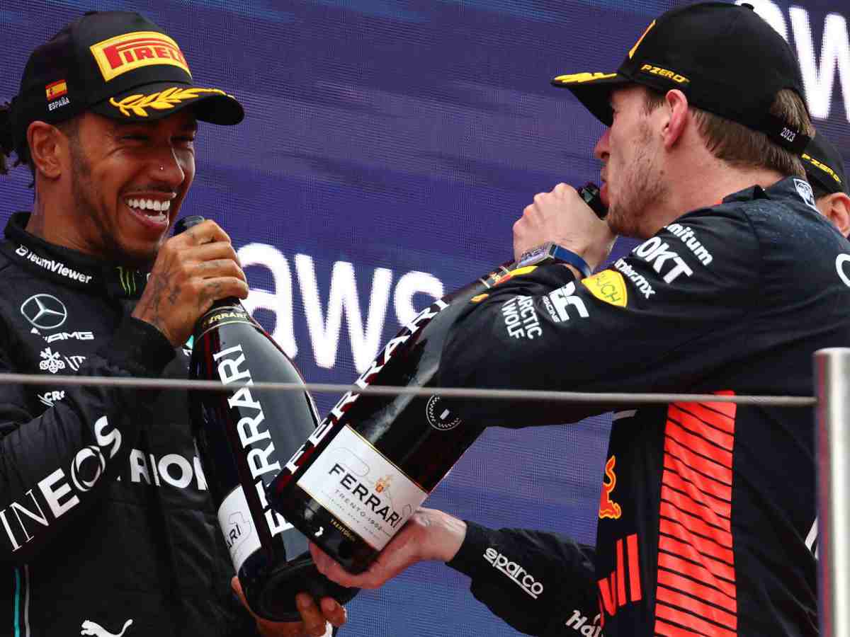 Lewis Hamilton and Max Verstappen