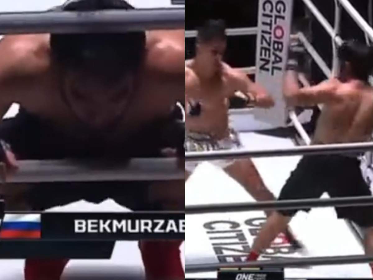 WATCH: ONE Championship fighter almost throws up after eating DEVASTATING liver shot