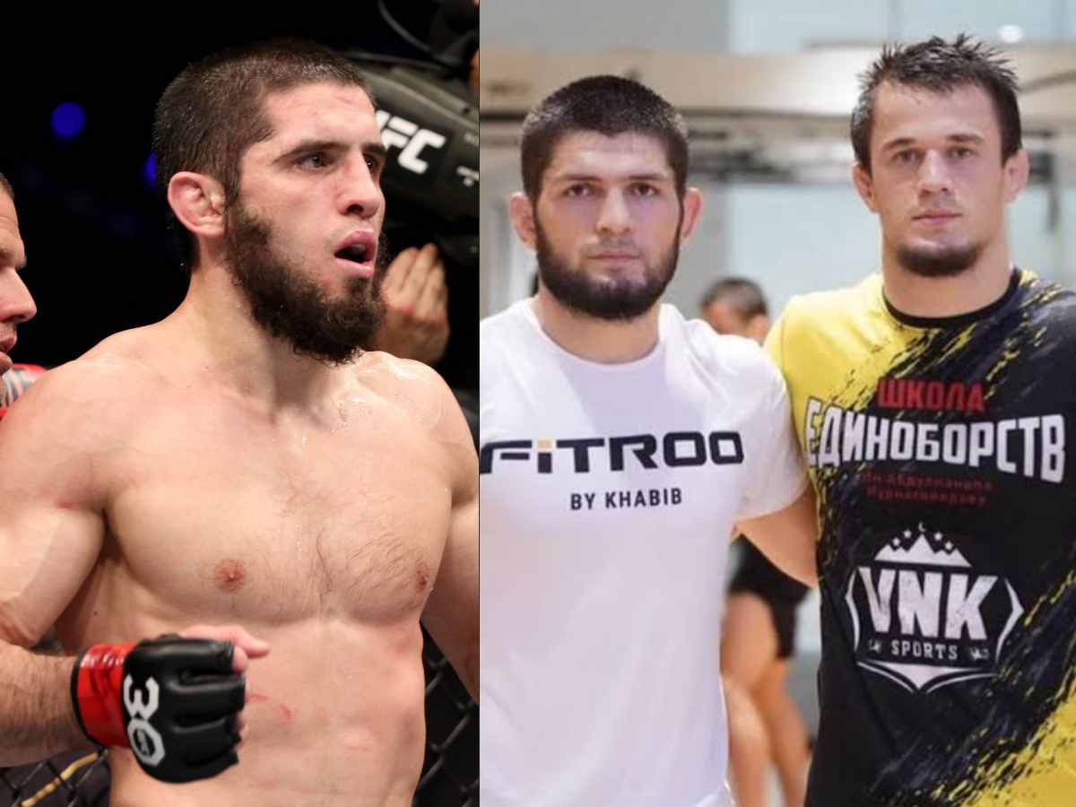 WATCH: Islam Makhachev demands 40 push-ups on the road from Khabib Nurmagomedov’s cousin after hilarious bet win