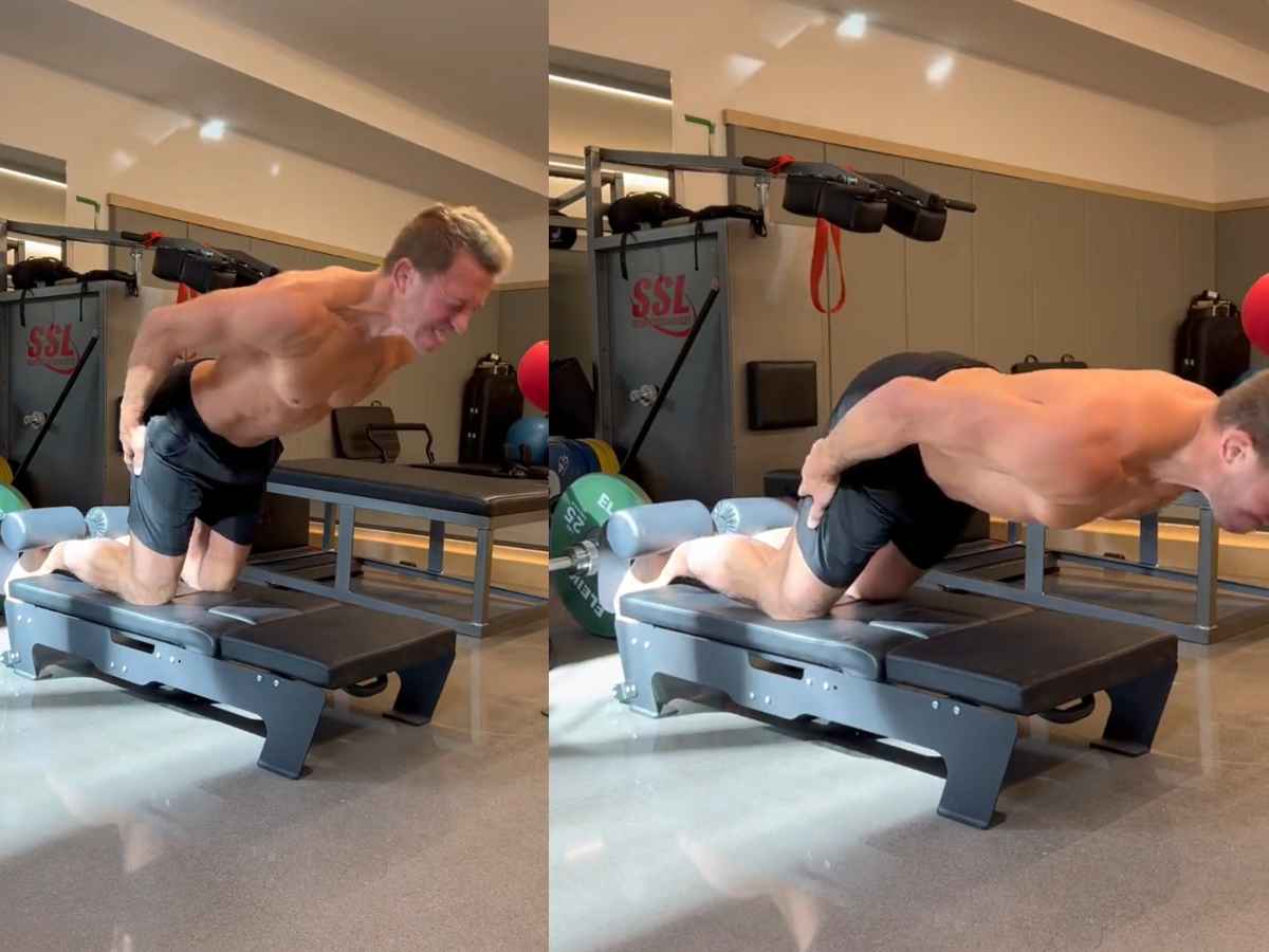 WATCH: “He gonna live till 100” – 42 year old Georges St-Pierre showing off INSANE fitness technique leaves fans in shock