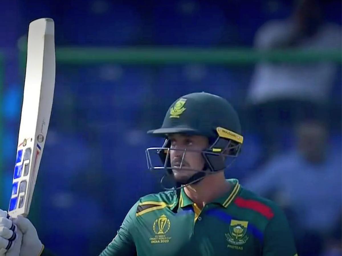 Netizens praise Quinton de Kock for his maiden century in his last ODI World Cup