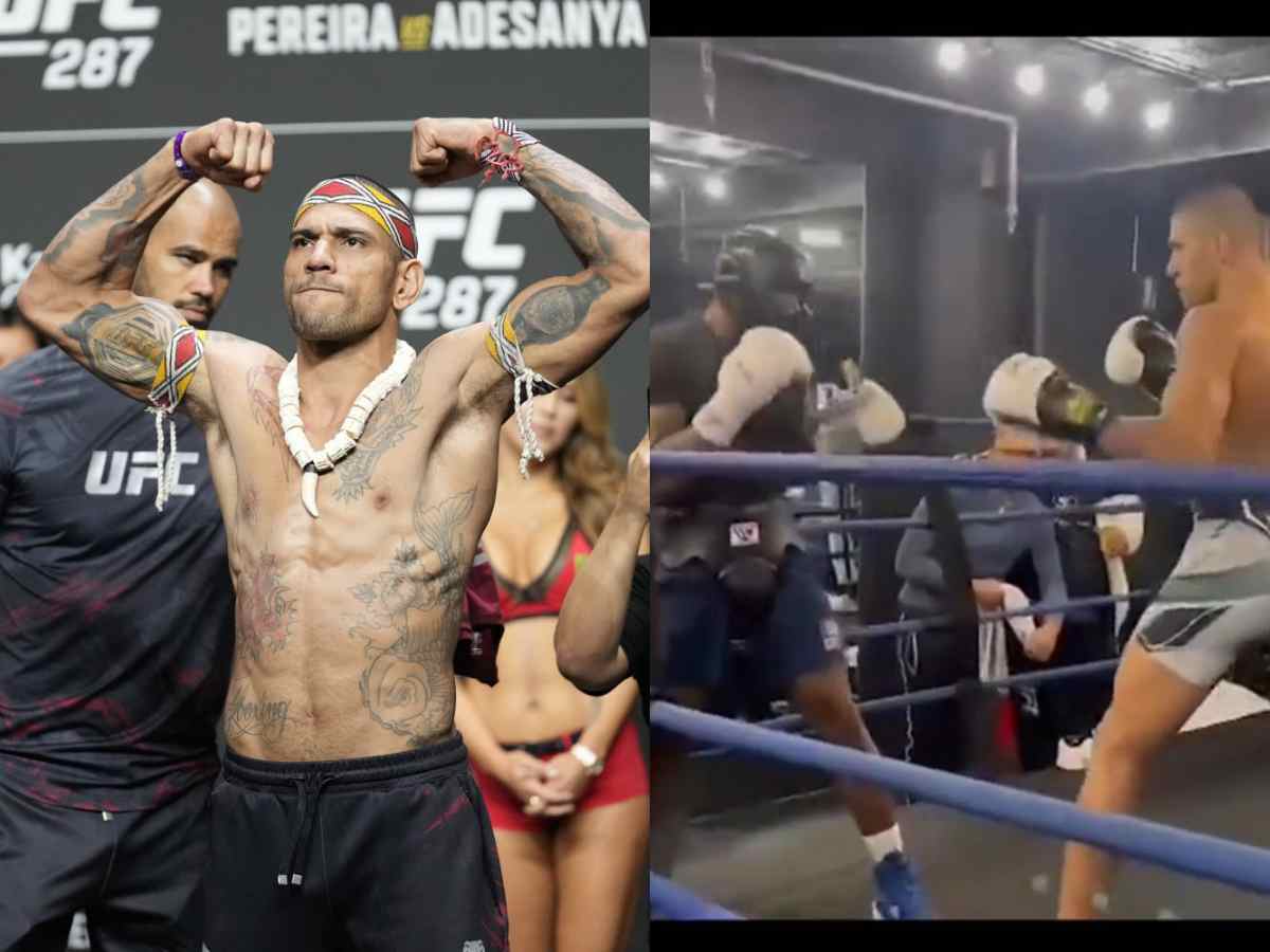 “Just two jabs to fit your narrative” – MMA and Boxing fans get into heated debate as UFC star Alex Pereira getting ‘owned’ by boxer goes viral