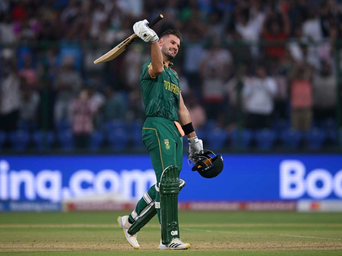 “He’s a magician with the bat”- Fans enthralled by Aiden Markram’s  fastest century in ODI World Cup history as South Africa put up highest World Cup total 