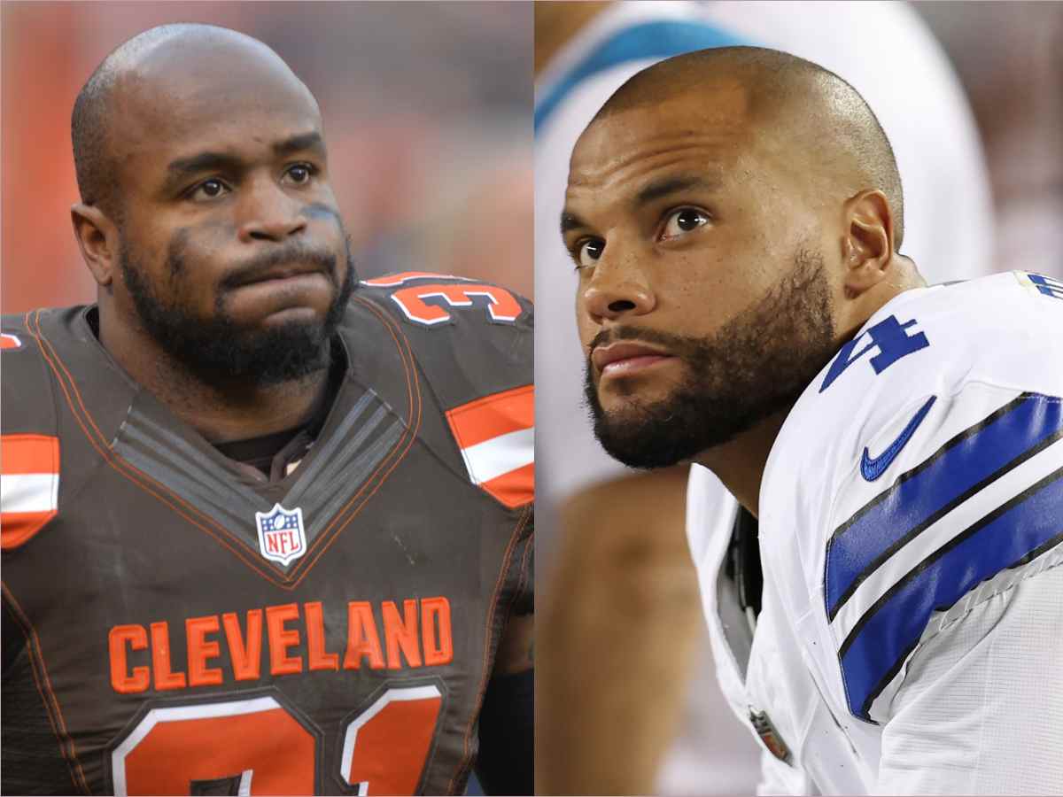 Donte Whitner (L) and Dak Prescott (R)