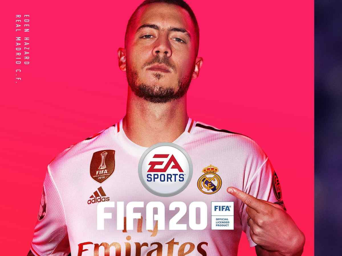 Hazard was on the cover of FIFA 20.