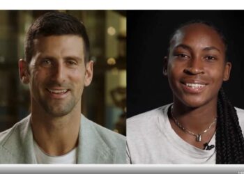 Novak Djokovic and Coco Gauff