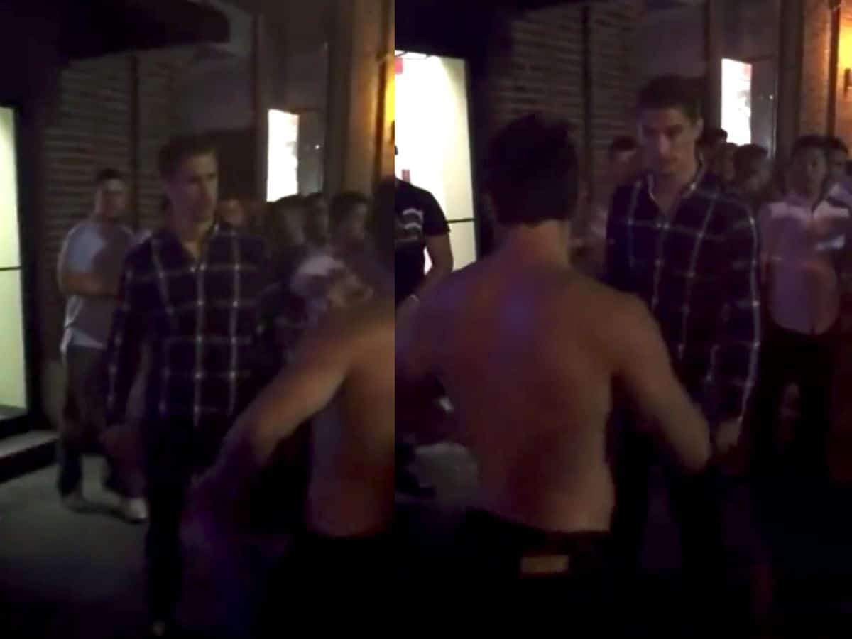 WATCH: Wild crowd erupts as two drunken brawlers deliver simultaneous double knockout