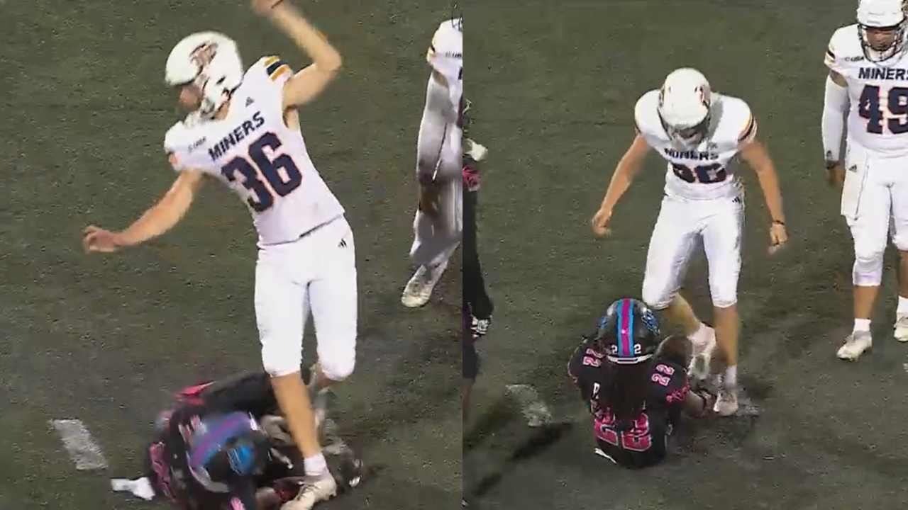 “Some refs just can’t handle that!” Pat McAfee slams referees for giving a ‘harsh’ penalty to UTEP’s Buzz Flabiano over alleged unsportsmanlike conduct