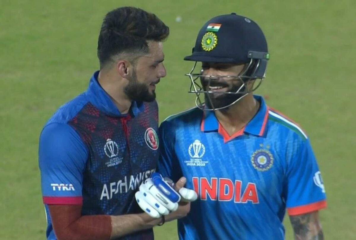 During the match, Kohli and Naveen exchanged some friendly words and ended their feud by hugging it out. 