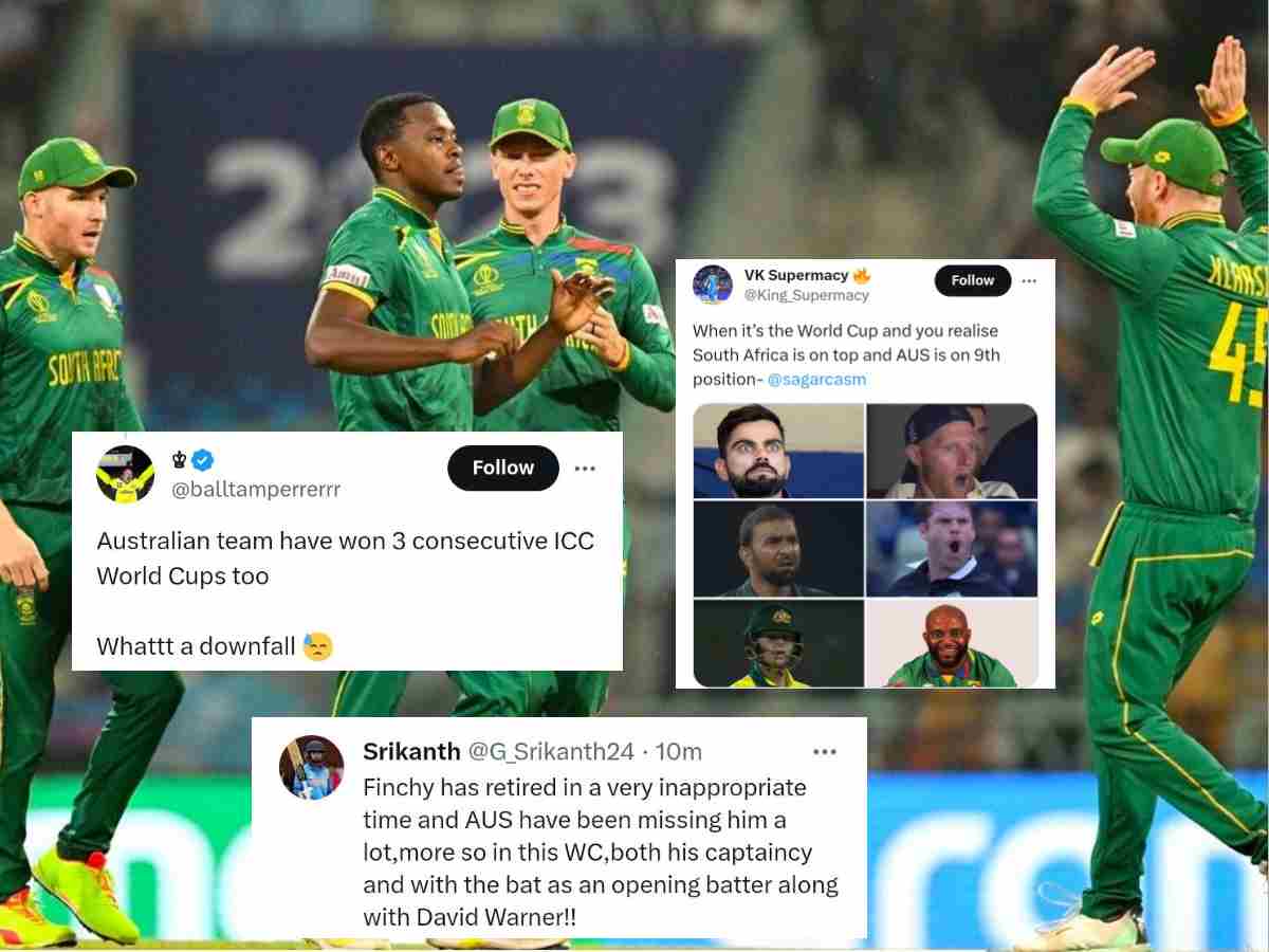 “Tu Australia hain na?”- Netizens erupt with hilarious memes as Australia suffer BIGGEST defeat in ODI World Cup after hammering by South Africa