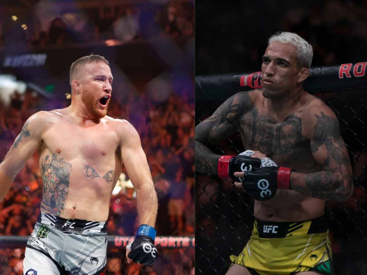 Justin Gaethje and Charles Oliveira