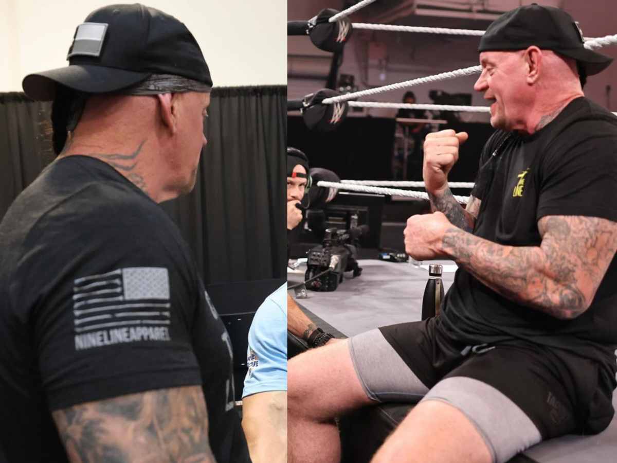 “Conversations must be cr*zy,”- Wrestling Twitter goes bonkers after picture of WWE’s hottest new agent rubbing shoulders with The Undertaker backstage on NXT goes viral 