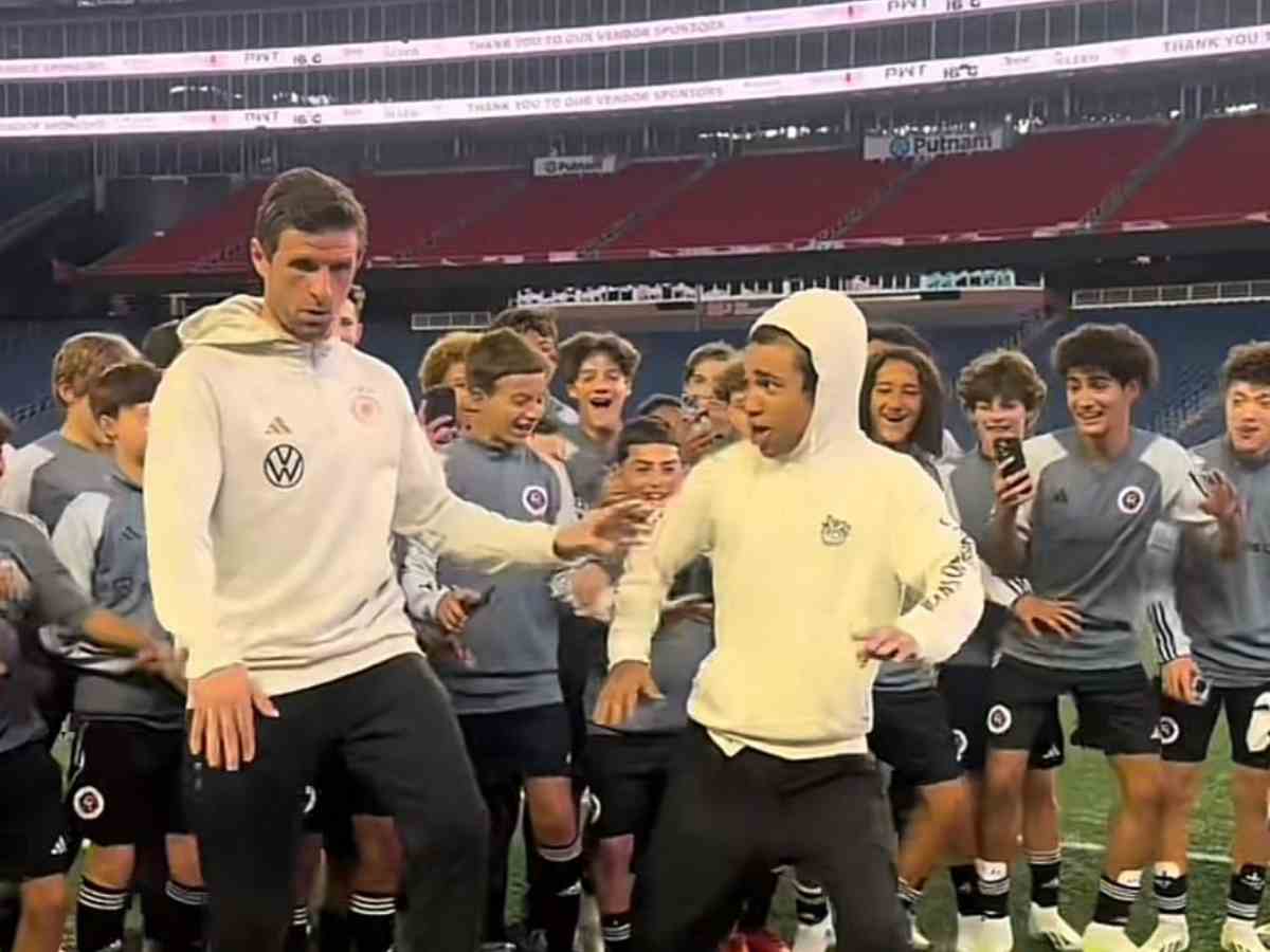 WATCH: Thomas Muller shows off his dance moves on Germany’s tour of the US