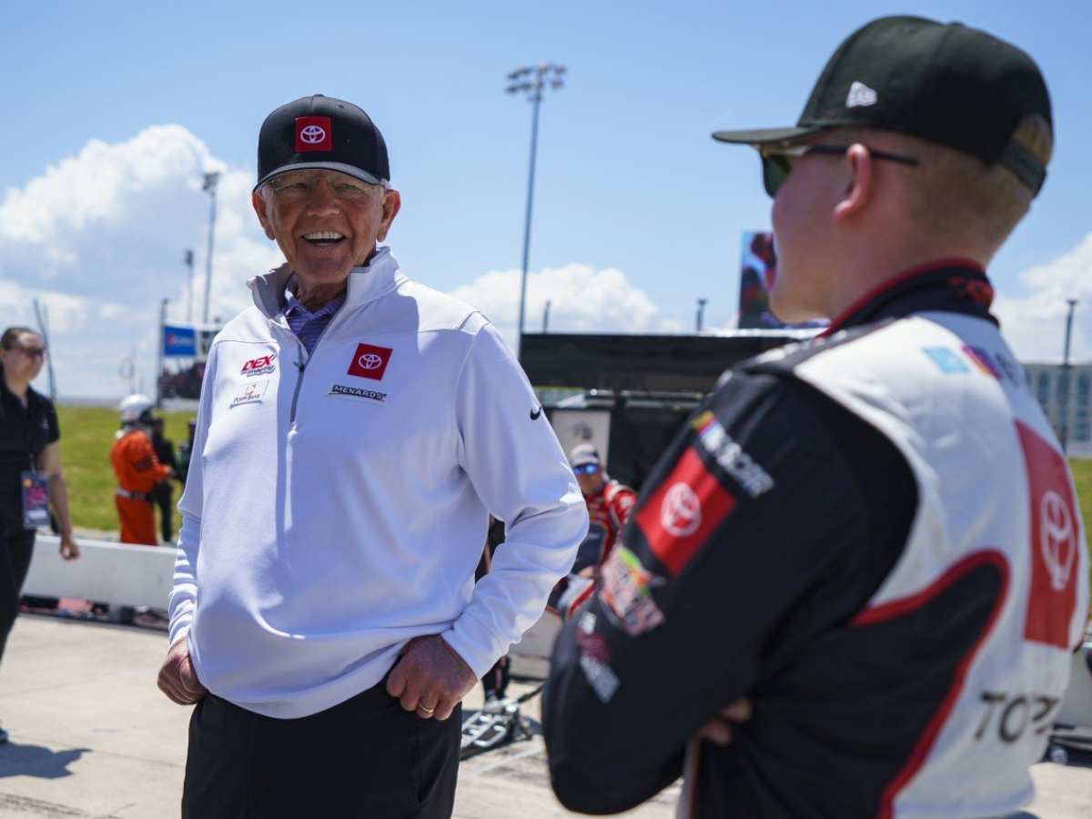 Ty Gibbs and his grandfather, Joe Gibbs 