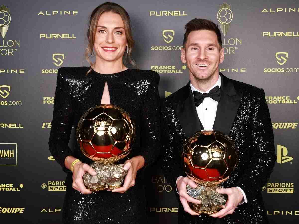 Alexia Putellas and Lionel Messi. 