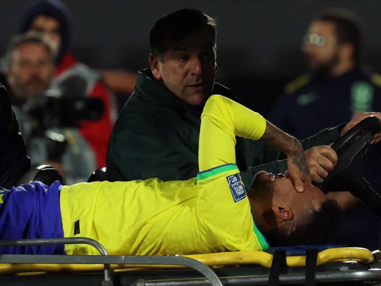 Neymar Jr. in TEARS after suffering agonizing INJURY during Brazil's ...