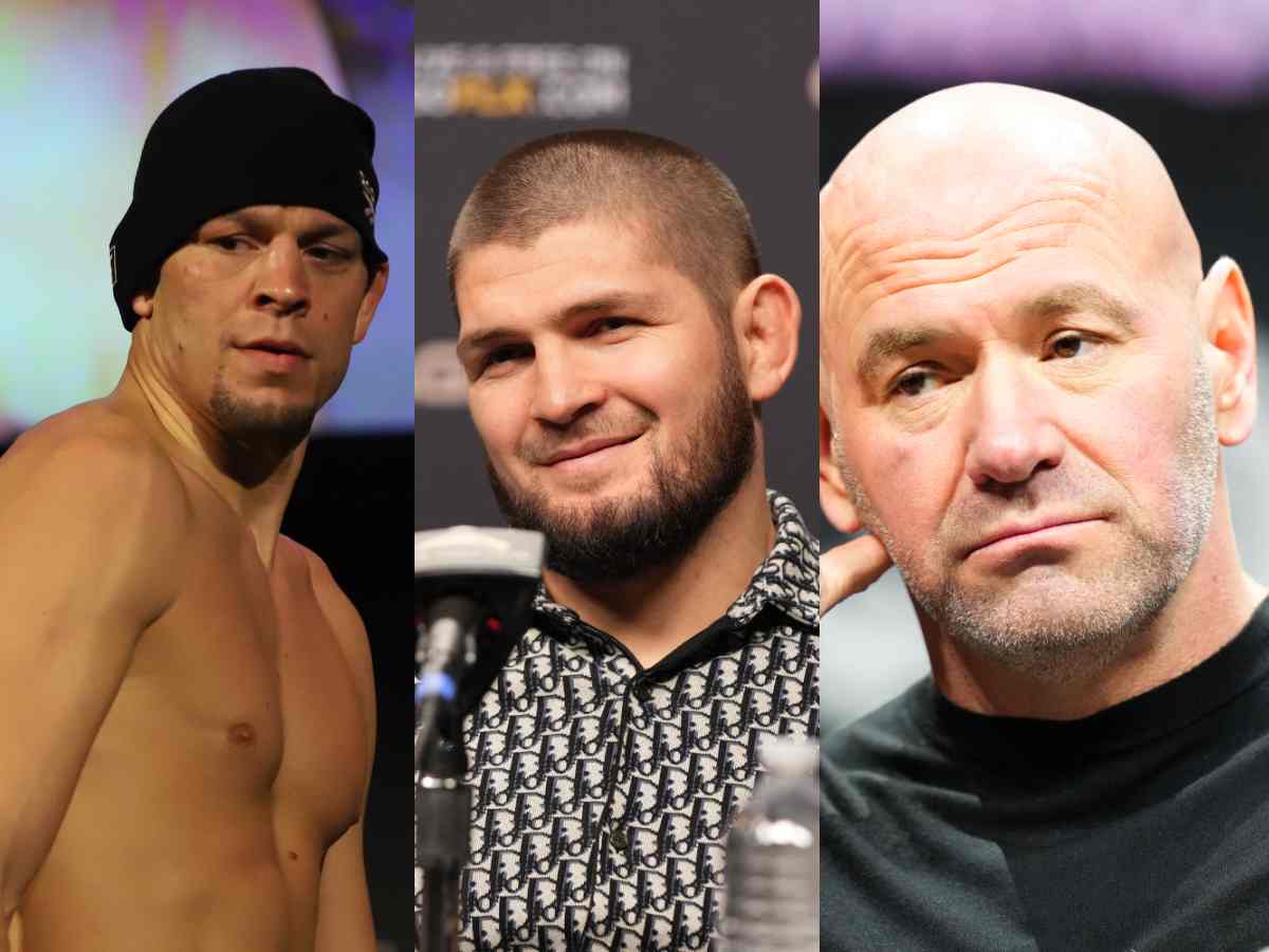 “He wasn’t related to Khabib at all!” Nate Diaz in splits after Dana White friend’s reveals HILARIOUS ‘Nurmagomedov’ gambling