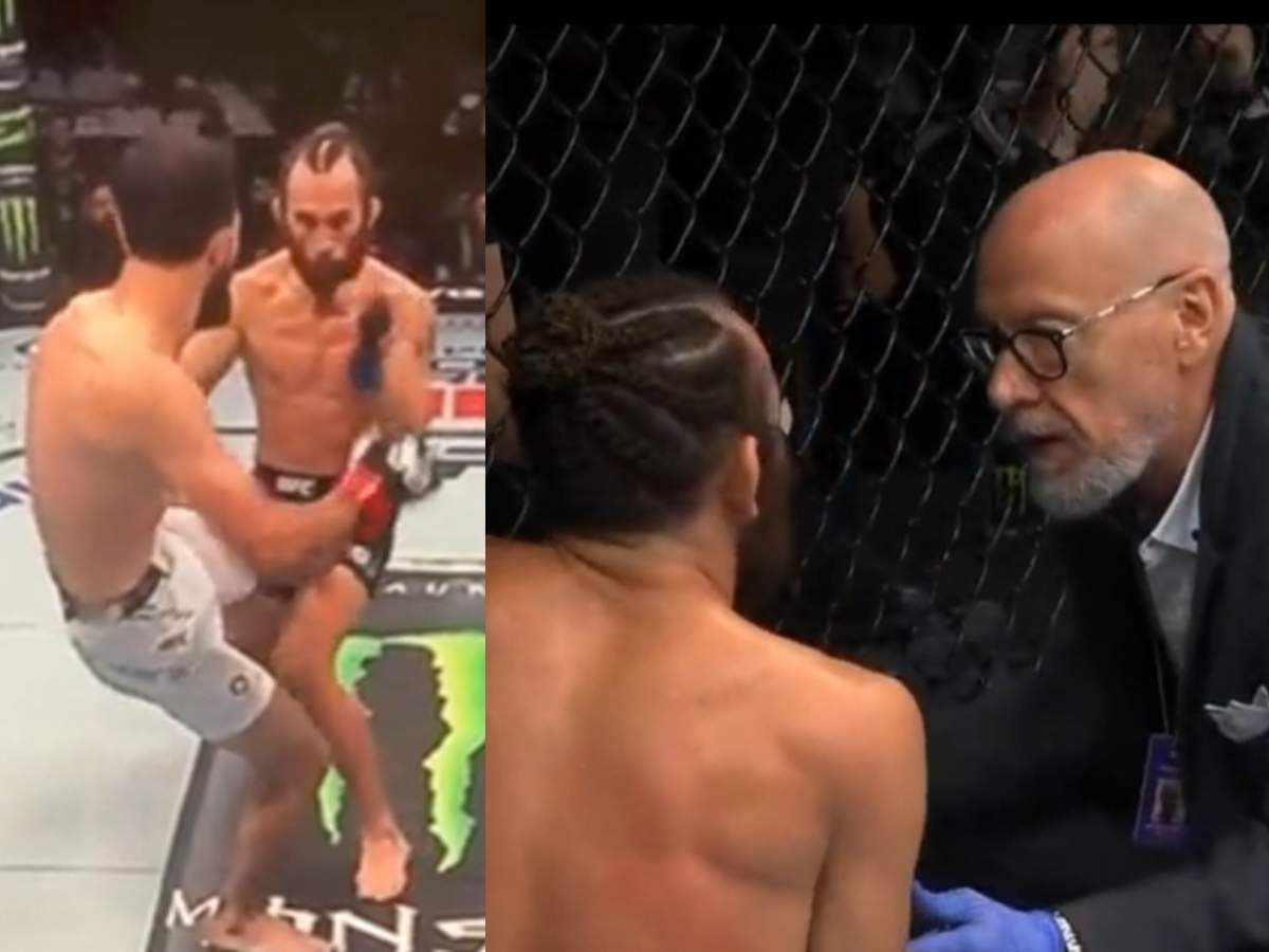 WATCH: ‘It was all d*ck and balls!’ – UFC 294 fighter argues with doctor claiming there was no pain to crotch