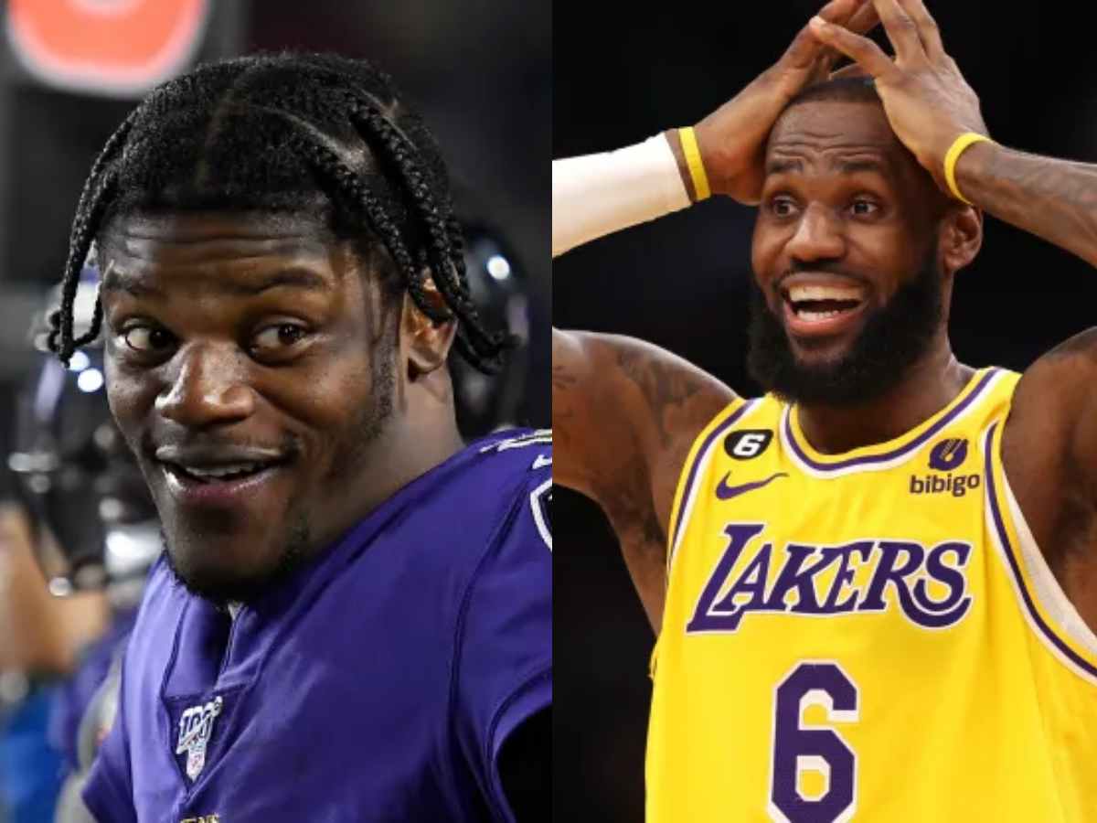 “WOW” – Lamar Jackson’s incredible touchdown pass has LeBron James swooning over the QB’s pocket presence