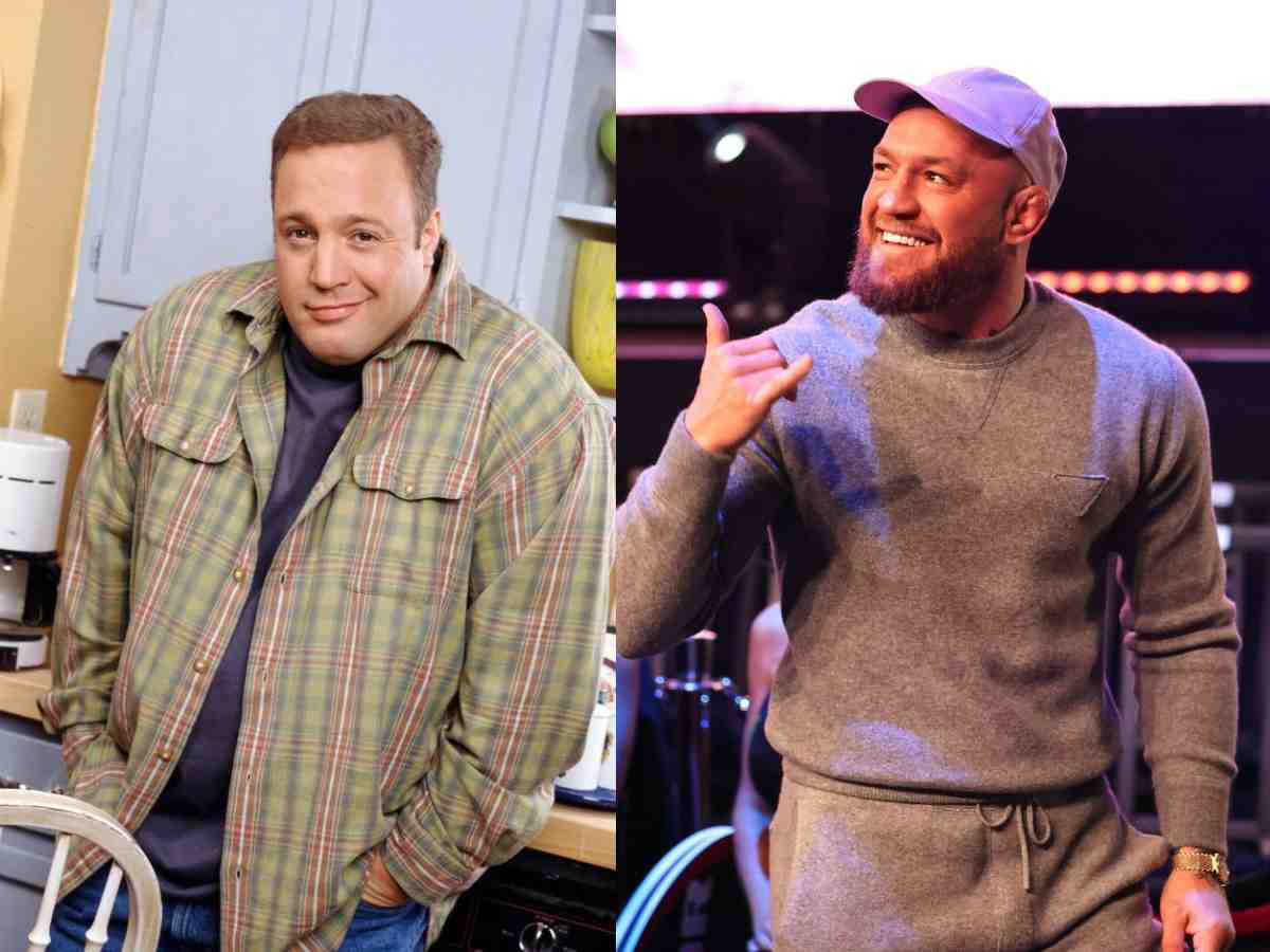 Conor McGregor hilariously jumps on Hollywood star Kevin James meme trend flexing two-division belts after UFC 294