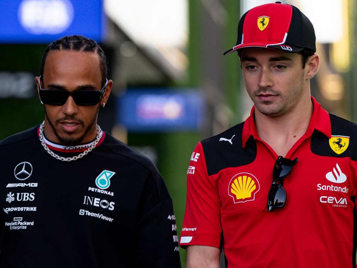 Lewis Hamilton and Charles Leclerc (Credits: Sky sports)