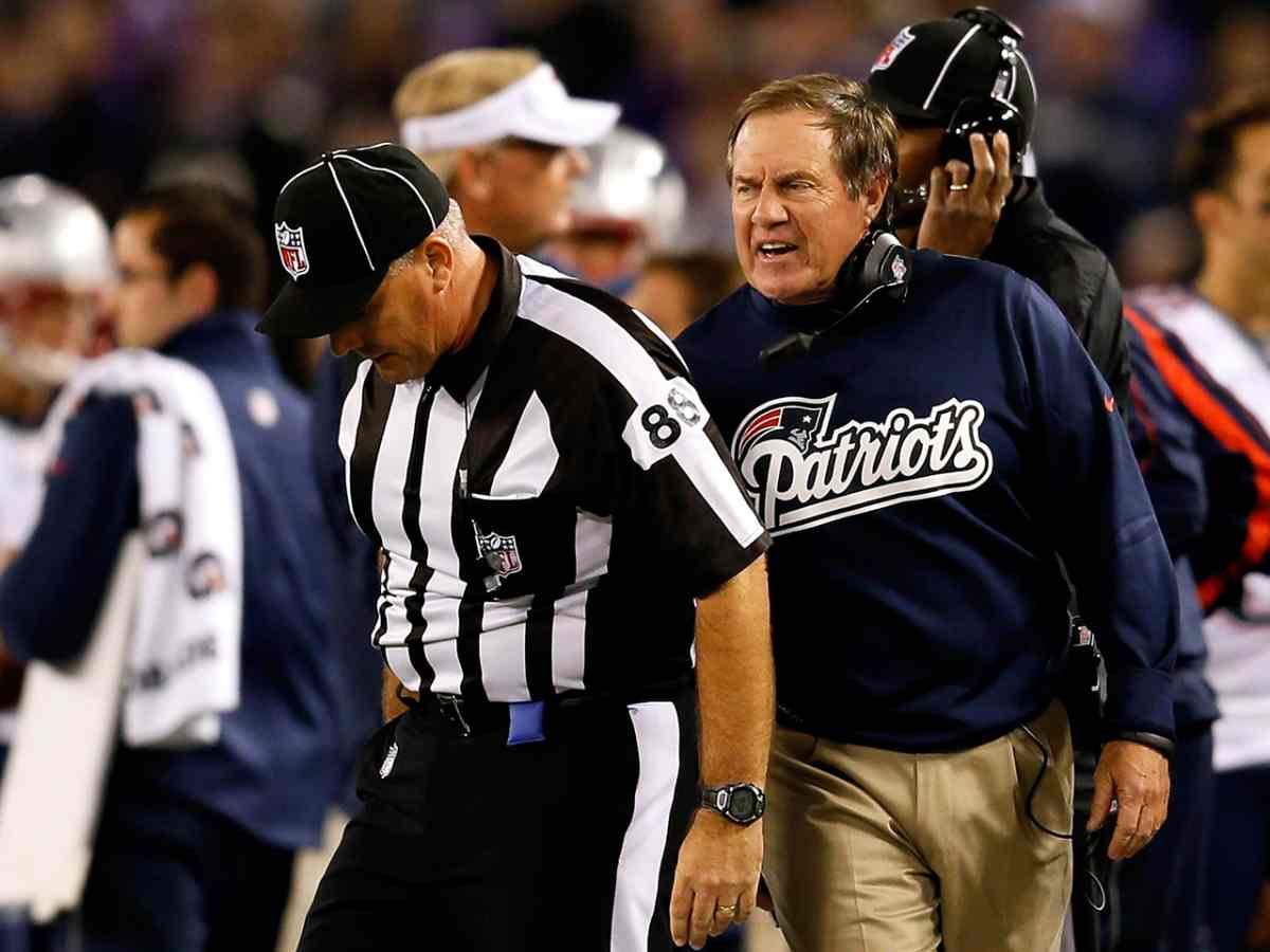 Bill Belichick with refs