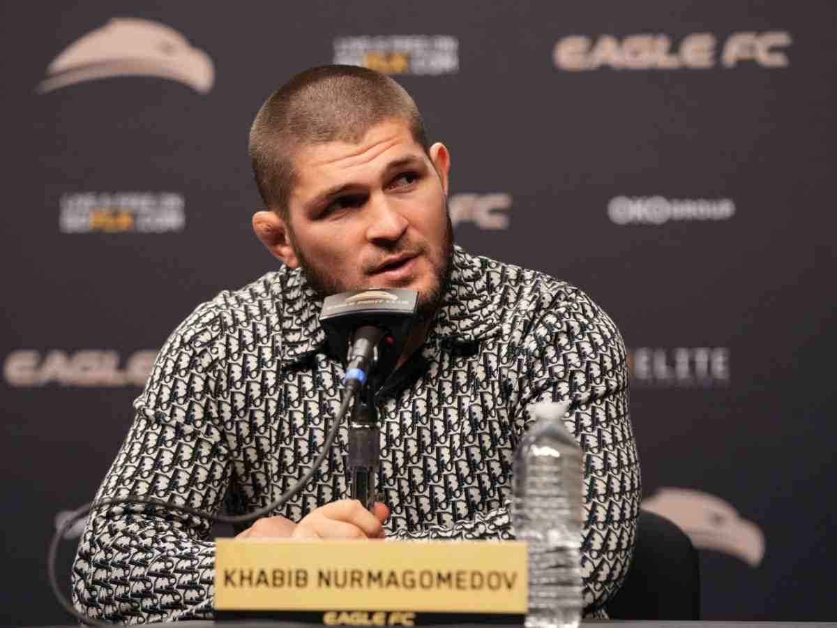 “Real Khabib would never high five a female” – Fans in turmoil as latest UFC 5 games butchers Khabib Nurmagomedov’s character with HILARIOUS voiceover