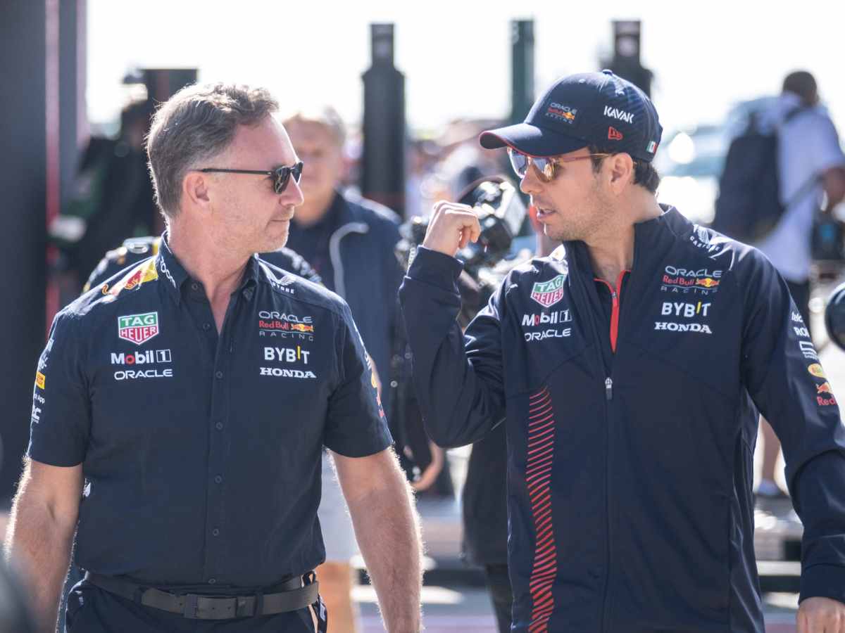 Christian Horner and Sergio Perez