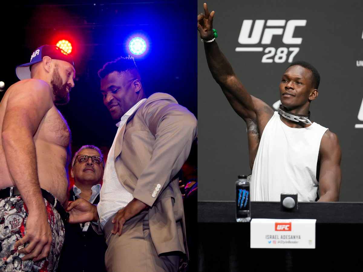 Israel Adesanya takes a huge gamble of $120k on African brother Francis Ngannou to upset favorite Tyson Fury