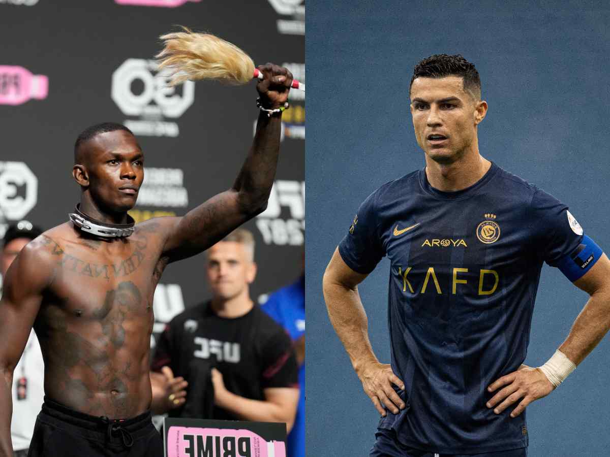 “I follow greatness,”  Israel Adesanya and Cristiano Ronaldo exchange mutual admiration before Francis Ngannou’s mega fight against Tyson Fury