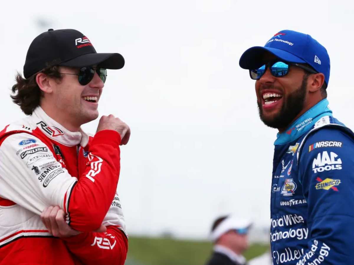 Ryan Blaney and Bubba Wallace