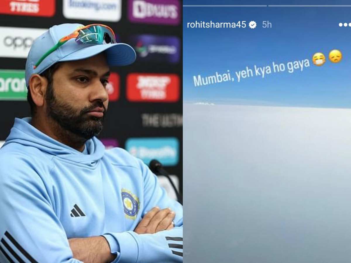 Cricket World Cup 2023: “Mumbai, yeh kya ho gaya,” Rohit Sharma greatly disturbed to see the city’s POLLUTED skyline