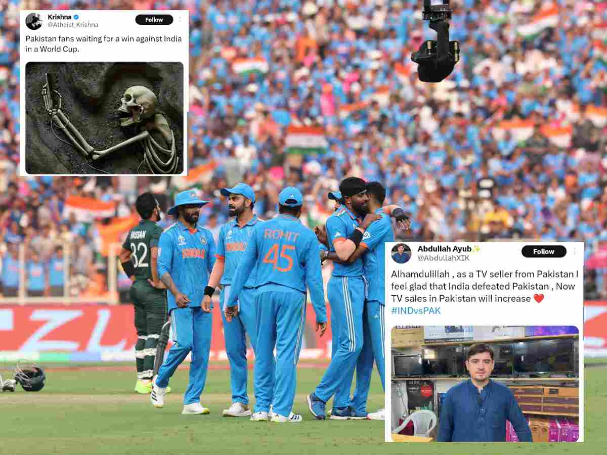 “Baap Baap Hota Hai”- Cricket Twitter goes berserk with hilarious memes after India’s thumping win over Pakistan at the 2023 World Cup