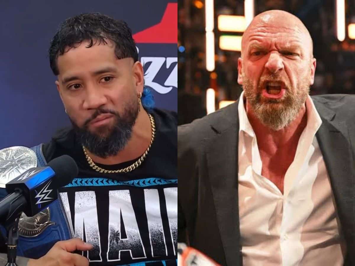 Jey Uso apologizes to Triple H after name-dropping AEW star during WWE Fastlane press conference